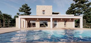 Casa a Benissa Pueblo. Fantástico proyecto de finca de estilo mediterráneo en benissa