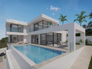 Casa a La Empedrola. Nuevo proyecto de villa moderna con increíbles vistas abiertas a