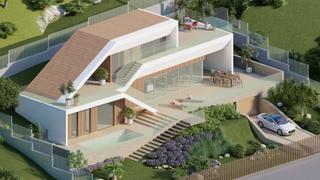 Casa en Centro Ciudad. Villa de obra nueva de lujo en villes del vent, jávea