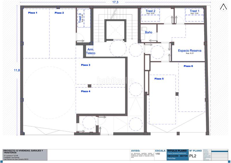 Foto 2f48863b-dad2-40a9-ba0b-9f1158b3ec3b. Dúplex 111m<sup>2</sup> a calle luchana 42 a Guanarteme Palmas de Gran Canaria (Las)