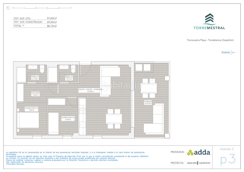 Foto 64f54f89-fe62-43cc-a532-c00841991cfd. Appartement 85m<sup>2</sup> mit heizung parking pool in Torreblanca