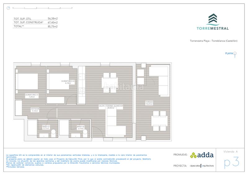 Foto 7f9bd57e-bfca-4663-b011-d083bfd3b5d7. Appartement 85m<sup>2</sup> mit heizung parking pool in Torreblanca