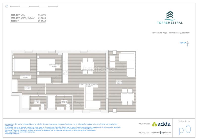 Foto a047d1e0-113a-4cd2-af66-ef7645eca23b. Appartement 85m<sup>2</sup> mit heizung parking pool in Torreblanca