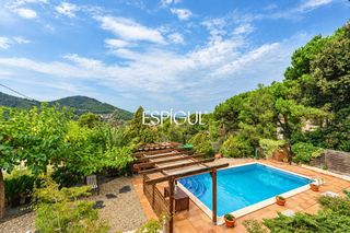 Casa  La joiosa. Casa unifamiliar con piscina y  amplio jardín ja 2 minutos a pie