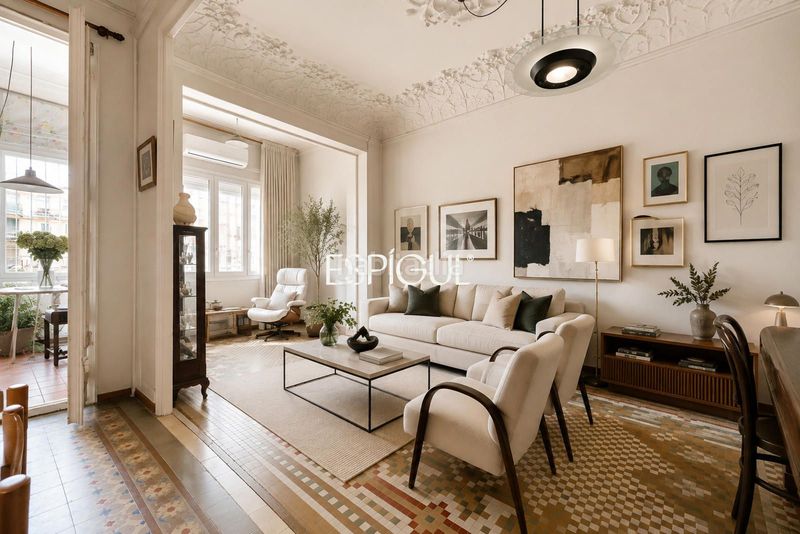 Foto f998bf5d-c619-46c4-bb10-edb85a6c56e3. Flat with heating in Dreta de l´Eixample Barcelona