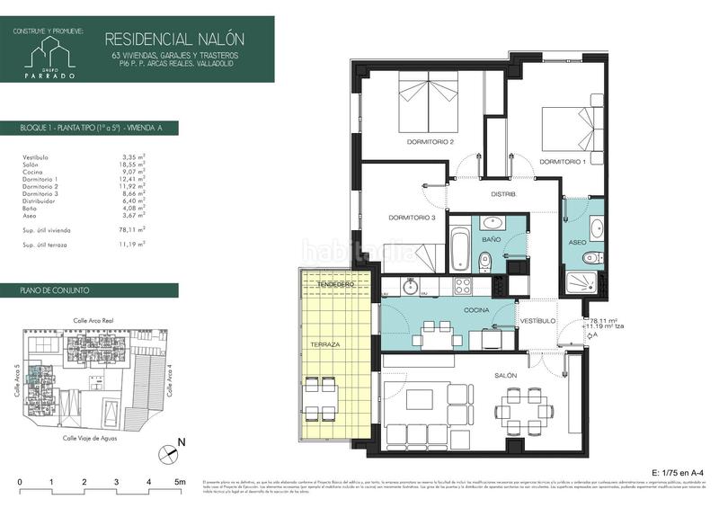 Foto 50248b1c-edf8-4b24-a729-e90da31d9258. Flat 78m<sup>2</sup> with heating parking pool in Delicias Valladolid