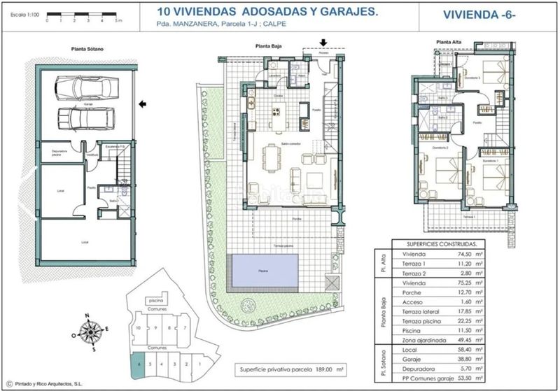 Foto d9859f6a-55a7-4ea1-a2a5-70a82693722a. Casa adossada amb aparcament piscina a Manzanera-Tosal Calp