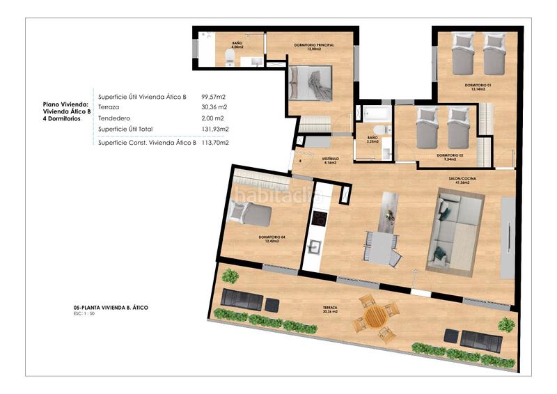 Foto fe545156-8fb9-4d8b-9099-2329e18ecc7b. Dachwohnung 113m<sup>2</sup> in travesía eladia baylina 13 in Centro Ponferrada