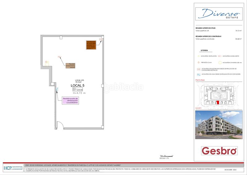 Foto 77e025f7-8ab6-4dcc-91a6-de1828a40d72. Local comercial 82m<sup>2</sup> a Los Molinos Getafe