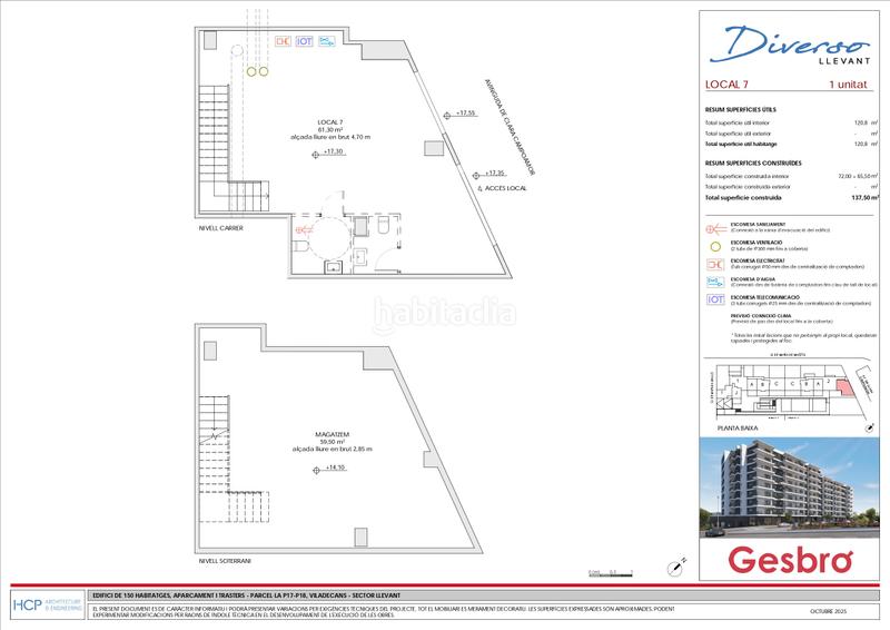 Foto 854089ef-743b-435c-bf65-f64c33e2d0ac. Local comercial 137m<sup>2</sup> a Torre-roja-Campreciós Viladecans