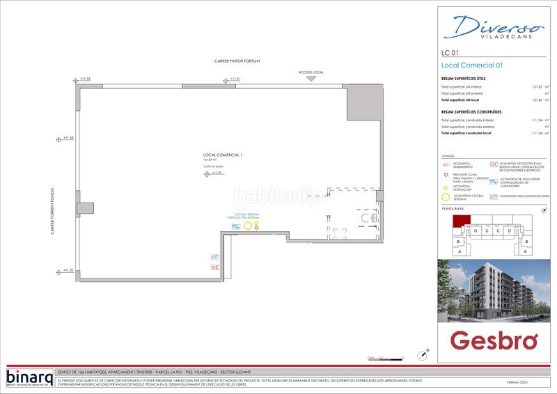 Foto 2cf620a5-d4db-49c5-b89b-5d6f8389de10. Local commercial 111m<sup>2</sup> dans Torre-roja-Campreciós Viladecans