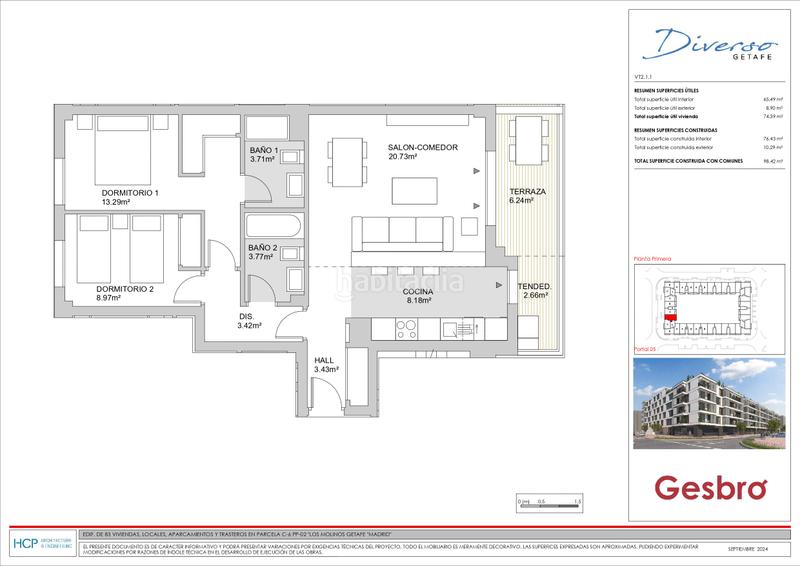 Foto d218c05f-4a4b-4424-8d2d-7ca313c902b7. Flat 98m<sup>2</sup> with pool in Los Molinos Getafe