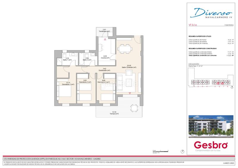 Foto 5afcb8a6-0204-4a68-885b-b530428a7442. Appartement 115m<sup>2</sup> avec piscine dans La Dehesa - El Pinar Navalcarnero