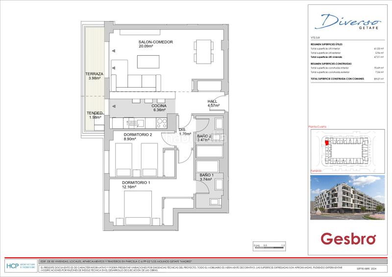 Foto 8c5482ba-7d8a-4e01-82a5-074782de0c8f. Appartamento 89m<sup>2</sup> con piscina in Los Molinos Getafe