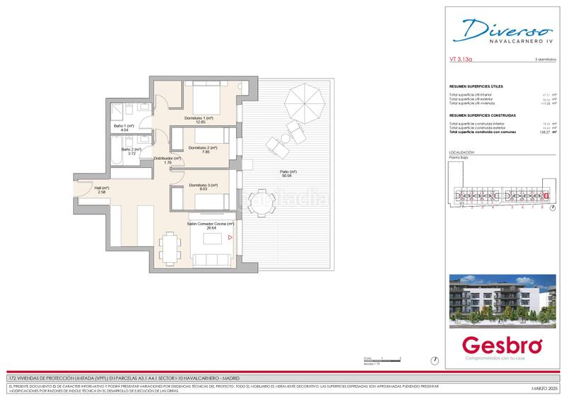 Foto a6218ad4-a4d4-46fe-90fb-c4b575a6355b. Flat 138m<sup>2</sup> with pool in La Dehesa - El Pinar Navalcarnero