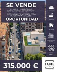 Pis  Calle maría luisa de dios. Exclusiva vivienda junto a avenida de la constitución – amplitud