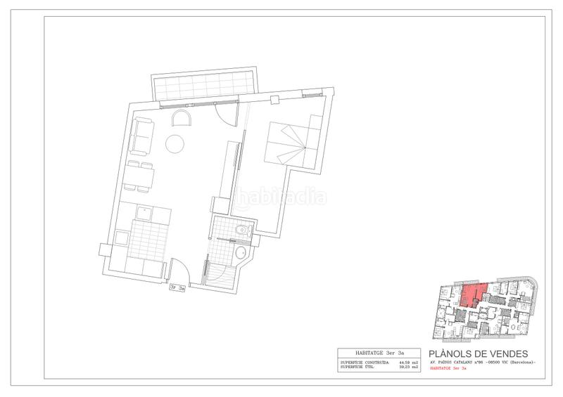 Foto f3041d03-b0b6-4a85-947a-0f54c15faf1e. Appartement 44m<sup>2</sup> dans avinguda dels països catalans 86 dans Vic