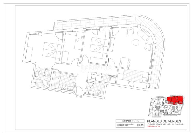 Foto 663391c4-bfa2-4d1d-a498-72f6766fb00a. Appartement 90m<sup>2</sup> dans avinguda dels països catalans 86 dans Vic