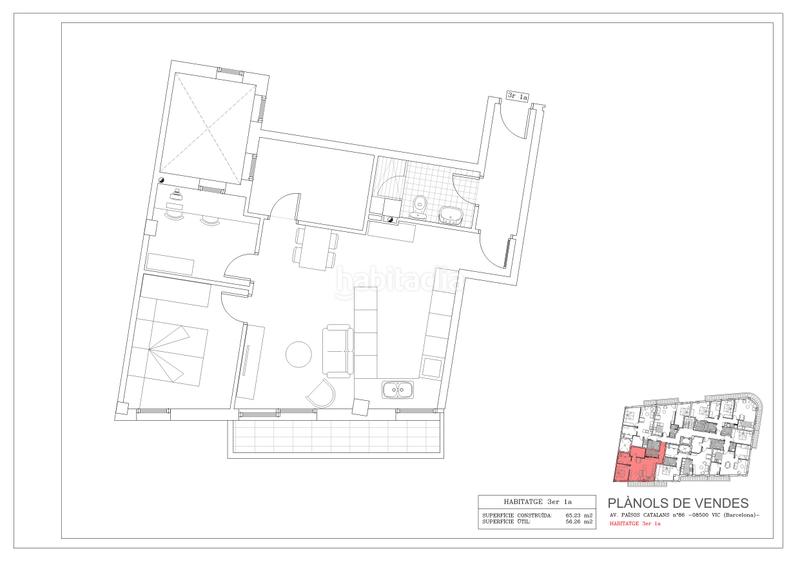 Foto 7cd94a46-a067-4f80-b1dd-df38c09bc331. Flat 65m<sup>2</sup> in avinguda dels països catalans 86 in Estadi-Santa Anna Vic