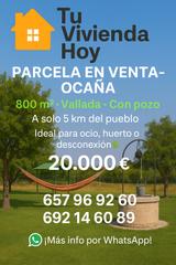 Wohngrundstück  Zona entrada ocaña. Parcela ocio ocaña