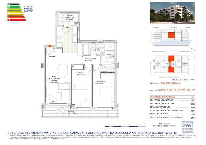 Foto 9a970cfb-6716-4d27-b377-d8022f9c10db. Appartement 94m<sup>2</sup> dans avenida de europa 2 dans Centro Arganda del Rey