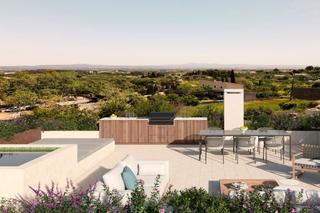 Chalet à Establiments. Nueva villa de estilo rústico en venta en establiments, palma de