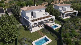 Xalet a Cala Magrana-Cala Anguila-Cala Mendia. Nuevo pareado con jardín, porche y terraza en venta en cala romá
