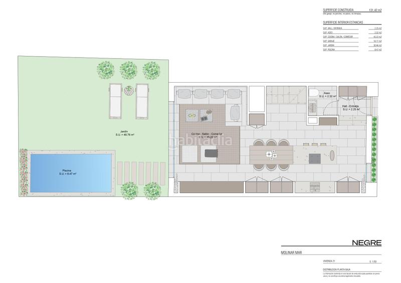 Foto 95b8186f-d86d-4bc5-a359-da94e8cba695. Haus 131m<sup>2</sup> mit heizung parking pool in Es Portixol-Es Molinar Palma de Mallorca