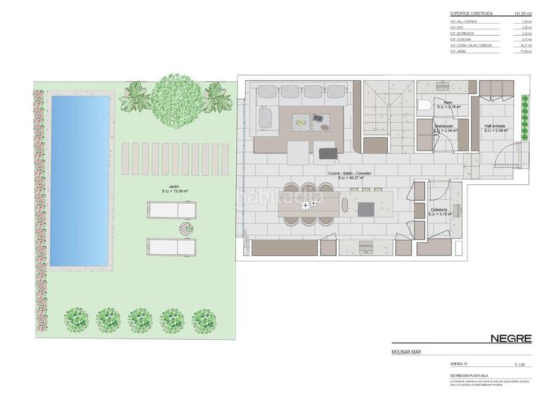 Foto 401ef700-2fac-48a2-b911-881065be27a6. Casa 141m<sup>2</sup> con riscaldamento parcheggio piscina in Es Portixol-Es Molinar Palma de Mallorca