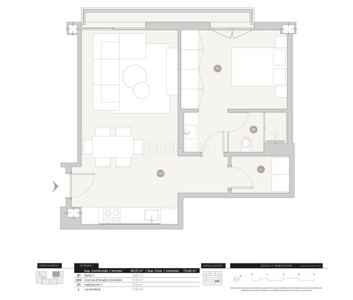 Foto f3f5d5a5-a0c3-4a47-b20f-e225e77cb1ea. Apartamento 50m<sup>2</sup> en venta en Santa Catalina en Palma de Mallorca