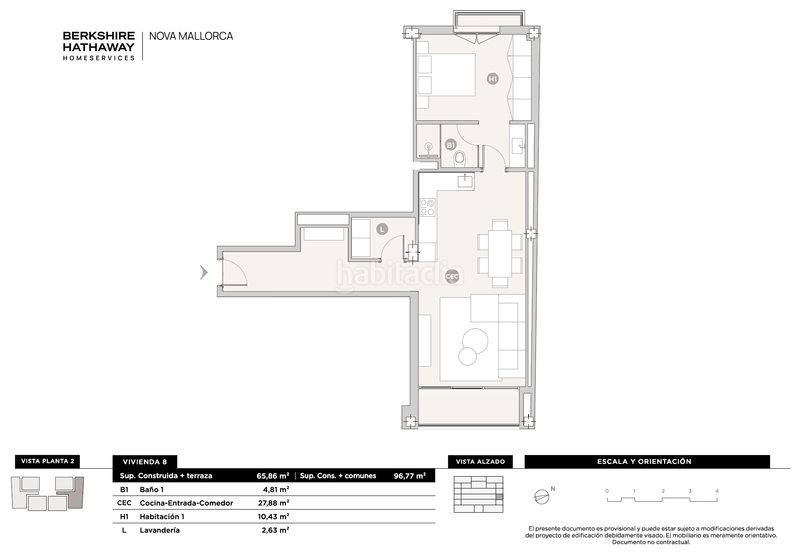 Foto 3bf58119-0782-4aaf-a53d-c233afba62c8. Appartement 66m<sup>2</sup> avec chauffage parking piscine dans Santa Catalina Palma de Mallorca