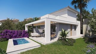 Chalet in Cala Magrana-Cala Anguila-Cala Mendia. Nuevo pareado con jardín, porche y terraza en venta en cala romá