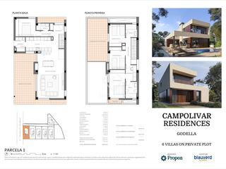 Chalet in Godella. Magnífica villa independiente de obra nueva en venta con 4 dormi