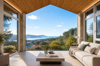 Country house in Nigrán Centro. Casa de piedra con vistas despejadas al mar
