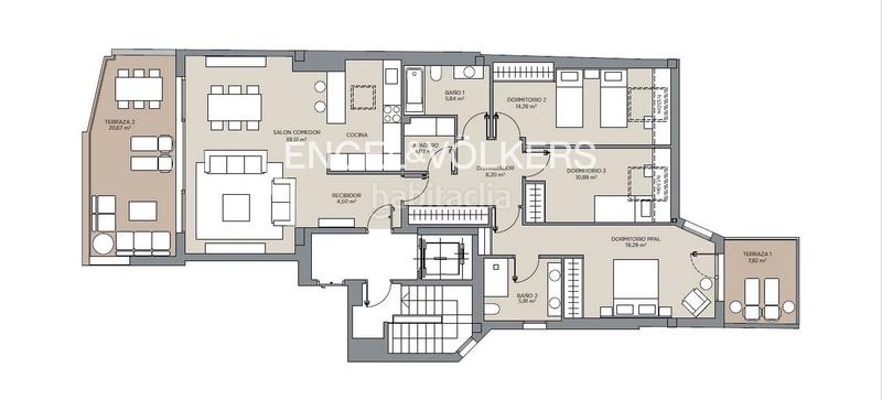 Foto cc0a2e7b-b042-40cf-91a9-c34beac4772a. Attico con riscaldamento parcheggio in As Travesas - Balaidos Vigo