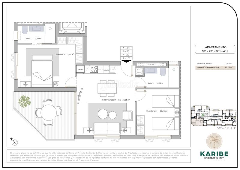 Foto 4d31c095-8c37-4c5f-8258-9735d569449f. Apartamento 43m<sup>2</sup> suites patrimoniales karibe en San Pedro del Pinatar San Pedro del Pinatar