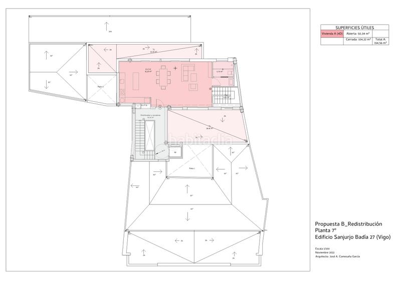 Foto 5a09fd97-7447-41f1-a039-e3c74c6ef876. Appartement 85m<sup>2</sup> in rúa de sanjurjo badía 27 in Teis Vigo