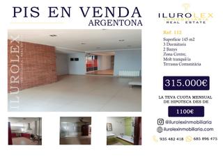Pis a Nucli Urbà. Planta baja semi centro argentona