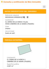 Terrain résidentiel à Calle cerro de la horca 4. Terreno  urbano en venta en cabañas de la sagra