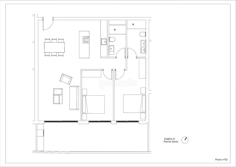Foto 2172918f-6707-4f82-9bd6-cef065e22f73. Apartament 134m<sup>2</sup> amb calefacció aparcament piscina a Pueblo Calp