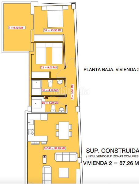 Foto 3d755220-07aa-4a68-add1-e559f5c4adcd. Pis 85m<sup>2</sup> amb calefacció piscina a El Acequión Torrevieja