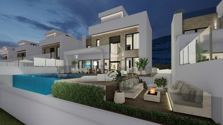 Chalet en Carrer de puerto rico 1. Villa de lujo con vistas al mar en finestrat