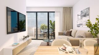 Apartament a Calle caballero de rodas 134. Apartamento de 2 dormitorios con terraza – moderno y a 1 km del