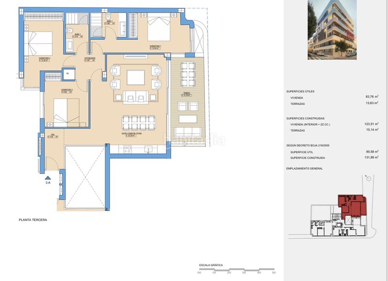 Foto ff1f8603-792b-4886-8d8e-dcf8d7536f0a. Apartament 131m<sup>2</sup> a calle milagrosa 8 a Paseo Marítimo Oeste - Pacífico Málaga