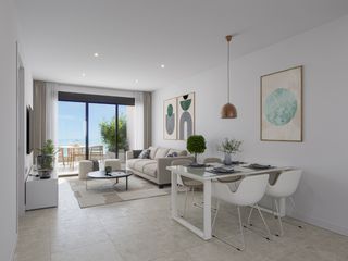 Ático en Avenida de los narejos 125. Atico moderno a 220 m del mar · terraza privada y luz mediterrán