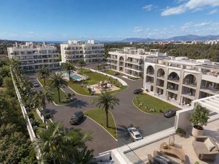 Obra nueva sobre plano en El Raso con piso piloto, garaje, trastero, piscina, spa y gimnasio
