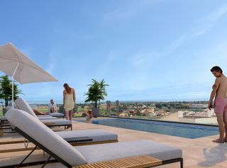 Apartamentos y áticos de obra nueva con piscina en Catral
