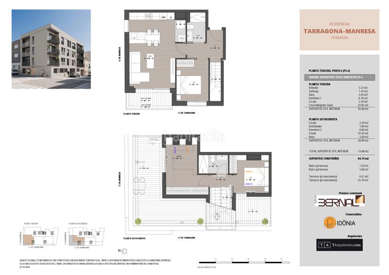 Foto 71dcf26c-0745-46a3-b768-483aead925c9. Duplex 111m<sup>2</sup> in carrer de tarragona 66 in Sant Pere Nord Terrassa
