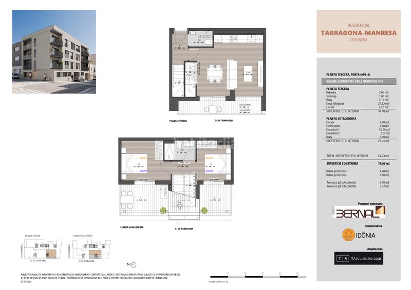 Foto 07fa0145-65cb-4ce6-b90b-0adef0943a1e. Dúplex 82m<sup>2</sup> en carrer de tarragona 66 en Sant Pere Nord Terrassa