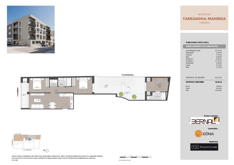 Foto 72901cad-9afe-4572-a9a0-339c6771b991. Ground floor 102m<sup>2</sup> in carrer de tarragona 66 in Sant Pere Nord Terrassa